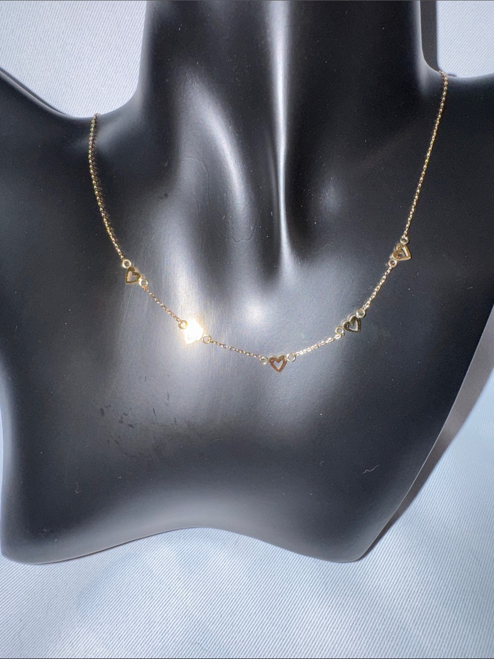 Plunder Gold Heart Link Necklace
